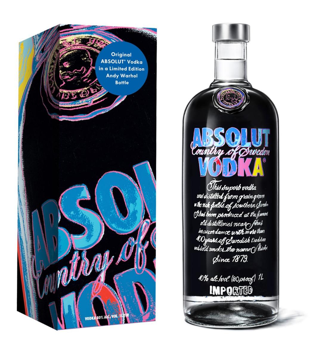 ABSOLUT Warhol Gift Carton & Bottle